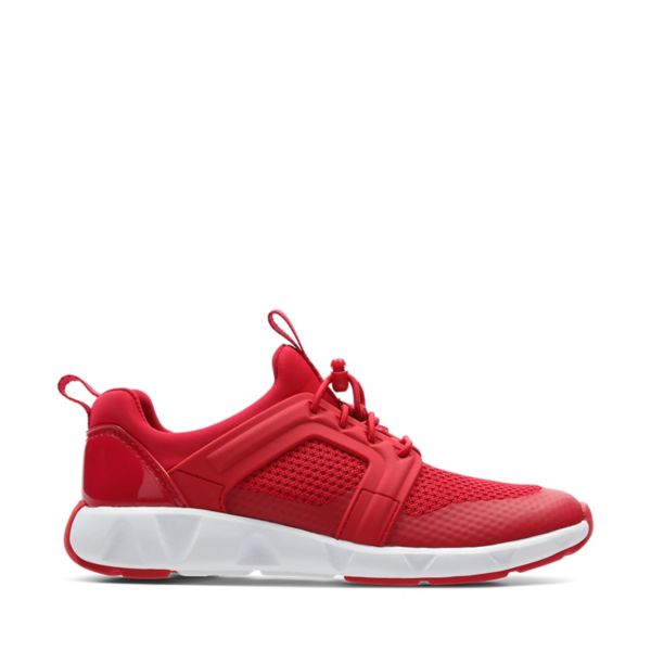 Clarks Girls Nova Elite Trainers Red | CA-4502873